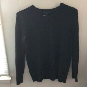 Navy Blue Sweater with button Detail